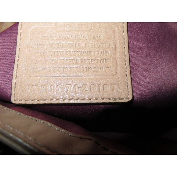 COACH 2013 Madison Pinnacle Pink Exotic Lizard Nubuck Leather Flap Legacy Bag - Picture 9 of 15